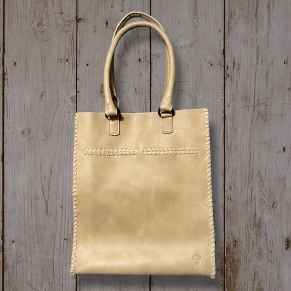 Oak River Company Tan Leather Women's Bag large shoulder tote purse bohemian - Picture 1 of 15